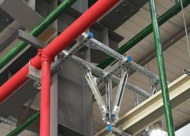 五河该抗震支架的整体式支吊架结构协调性好